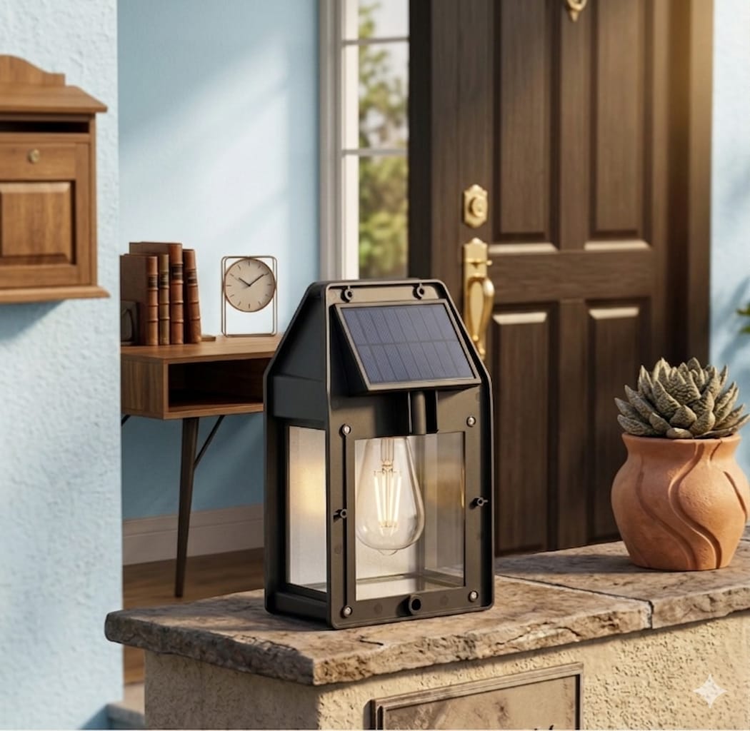 Solar Motion Sensor Wall Lantern
